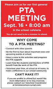 Pta Meeting Flyer Under Fontanacountryinn Com