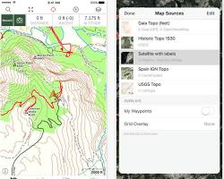 Gaia GPS app screenshot