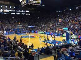 allen fieldhouse section p1 home of