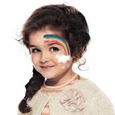 Rainbow Face Paint 3 Easy Steps