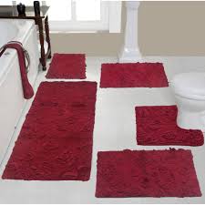 100 cotton bath rugs set