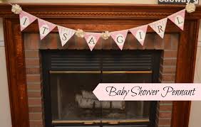 baby shower pennant banner one artsy mama