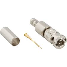 Hd Bnc Straight Crimp Plug For Belden 1855a Cable 75 Ohm