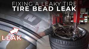 Fixing an Air Leak on a Tire Bead - YouTube