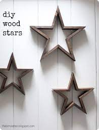 Rustic Wood Wall Stars Wood Diy