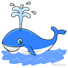 smiling blue whale cartoon free png
