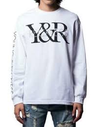 Details About Young And Reckless Y R Long Sleeve Logo Tee Mens White Fashion Top