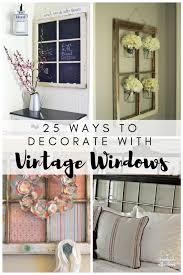 old windows for decorating
