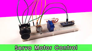 control servo motor using potentiometer