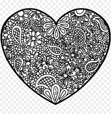Heart coloring pages for kids online. Abstract Heart Coloring Pages Png Image With Transparent Background Toppng