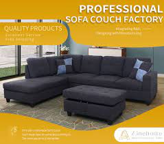 gcf 3 pcpiece sectional sofa couch set