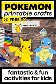 pokemon crafts for kids 20 free
