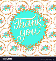 Thank You Pattern Background Card
