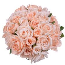 artificial flowers rose bouquet 2 pack