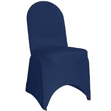 Navy Blue Spandex Banquet Chair Cover