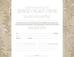 deacon ordination certificates pack of