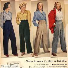 1940s fashion what did women wear in