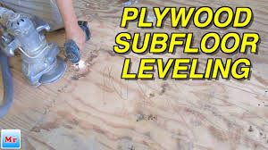 how to plywood floor leveling for
