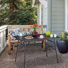 Outdoor Table Large Metal Foldable