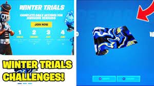 © 2020, epic games, inc. How To Get Free Winter Trials Challenges In Fortnite Battle Royale How To Complete Youtube