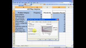 How To Create A Pareto Chart In Excel 2003