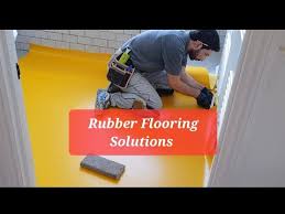 how to lay and install rubber flooring