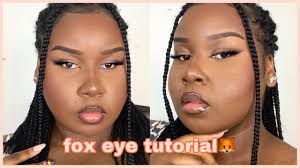 easy fox eye trend makeup tutorial