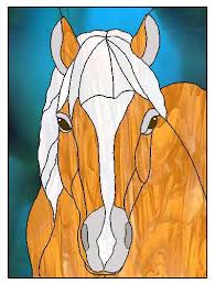 Palomino Horse Best Stained Glass