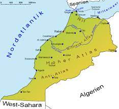Reiseroute marokko für 3 wochen. Marokko Geografie Und Landkarte Lander Marokko Goruma