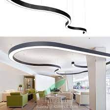 modern office lighting curved led