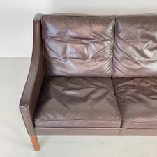 Model 2209 3 Seat Sofa In Brown Leather