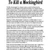 Macbeth and to Kill a Mockingbird