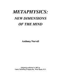 anthony norvell new dimensions of the