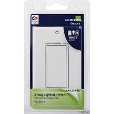 Terminal screws accept up to no. Buy Leviton Decora Illuminated Rocker 3 Way Switch White 15a
