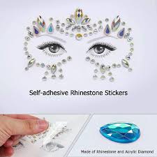 luminous face jewels makeup sticker