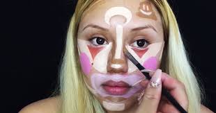 clown contouring makeup trend pictures