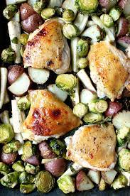 Chicken Thigh Sheet Pan Recipes gambar png