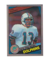 The john elway and eric dickerson rookie cards are the others. 1984 Topps Dan Marino Miami Dolphins 123 1984 Reprint Football Card For Sale Online Ebay