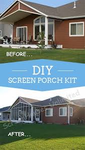 a screen porch kit is a great way to