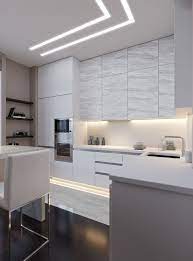 A Kitchen Ceiling Highlighted With