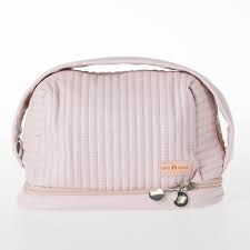 eden quinn quilted pu cosmetic bag large