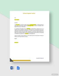 sle appeal letter in word
