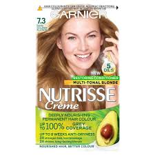It doesn't flatter everyone, but it's a great option for blondes looking to go darker, or brunettes looking to go lighter. Garnier Nutrisse Dark Golden Blonde 7 3 Permanent Hair Dye Morrisons