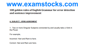 golden rules of english grammar pdf