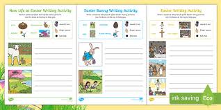 #easter #easterbunny #kidsactivities #kindergarten #firstgrade #secondgrade #writingprompts. Easter Themed Early Writing Activities Teacher Made