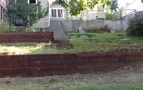 Railroad Tie Retaining Walls