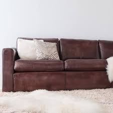 kennedy 3 seater leather sofa