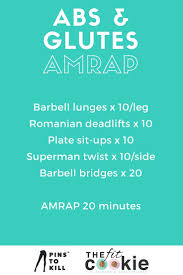 20 minute abs and glutes amrap workout
