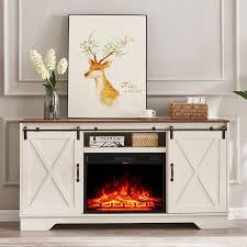 Alohappy Fireplace Tv Stand For 65 Tvs