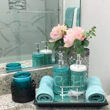 bathroom counter decor ideas for a